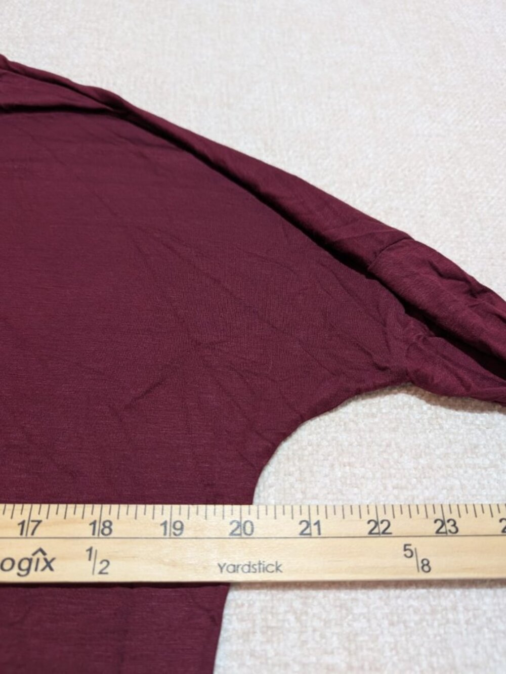 Curvy Jean Burgundy Longline Cardigan XS - Picture 7 of 7